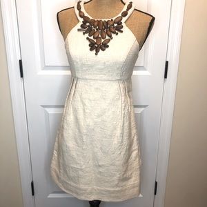 Shoshanna Halter Neck Wooden Detail Dress size 2